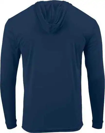 Paragon 221y Youth Bahama Performance Hooded Long Sleeve t Shirt Navy