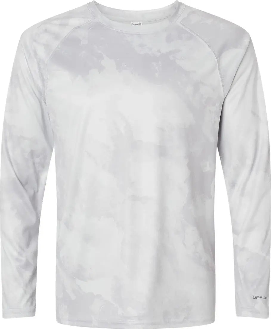 Paragon 228 Cabo Camo Performance Long Sleeve T-shirt - Aluminum - Adult Xs
