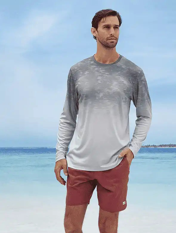 Paragon 229 Montauk Adult Long Sleeve Performance Tee Aluminum