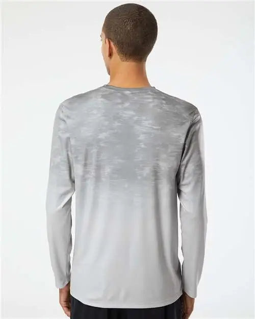 Paragon 229 Montauk Oceanic Fade Performance Long Sleeve T-shirt - Aluminum