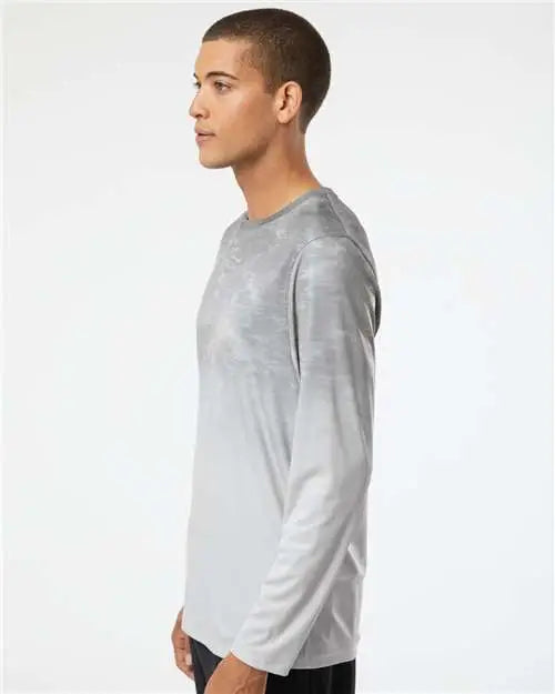 Paragon 229 Montauk Oceanic Fade Performance Long Sleeve T-shirt - Aluminum