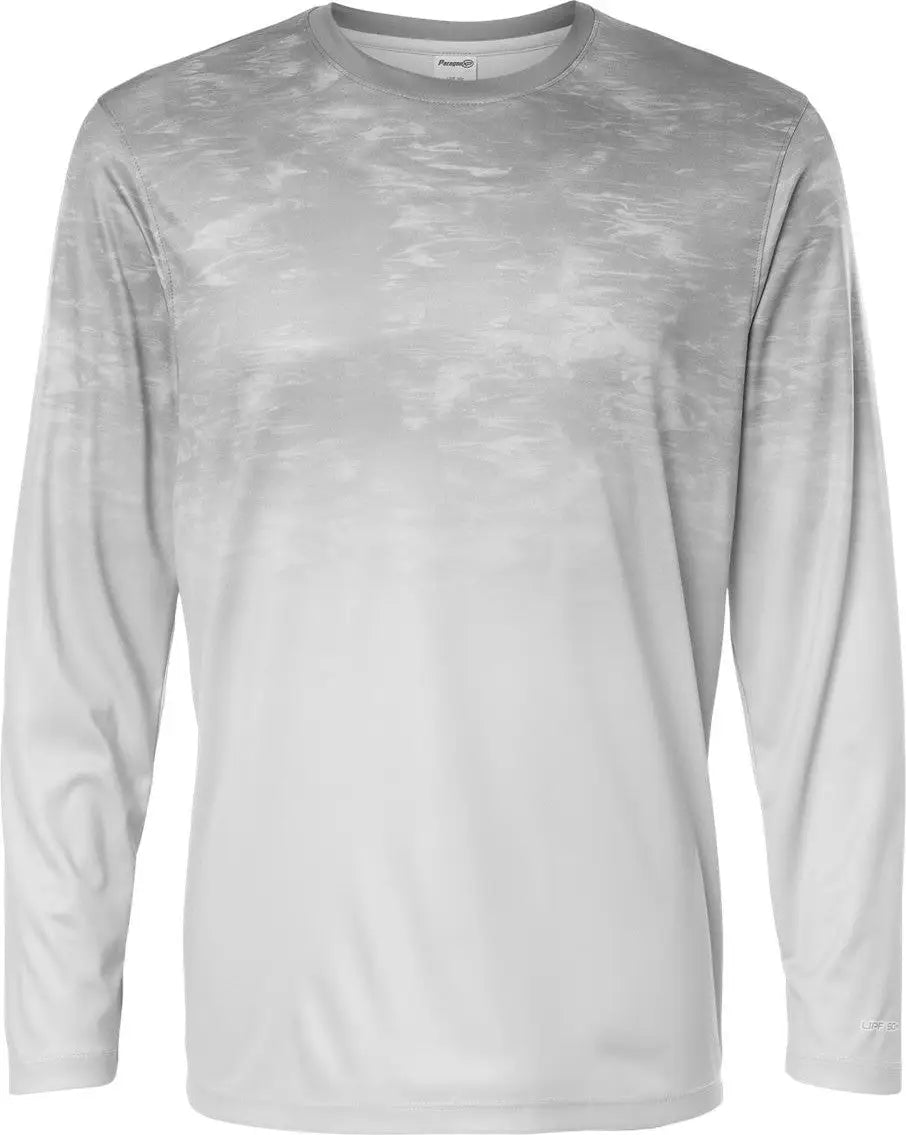Paragon 229 Montauk Oceanic Fade Performance Long Sleeve T-shirt - Aluminum - Adult Xs