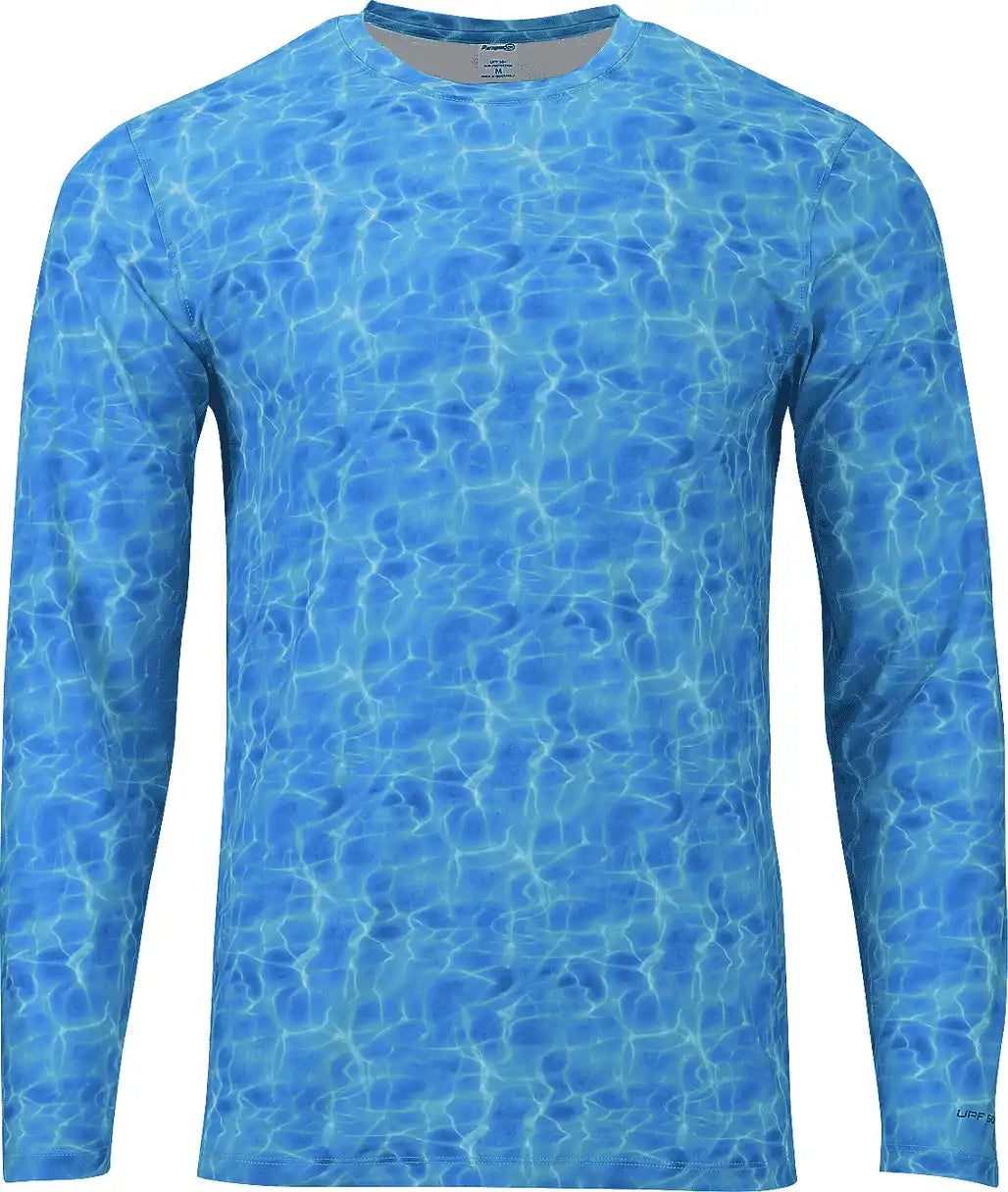 Paragon 230 Belize Adult Long Sleeve Performance Tee Blue Water