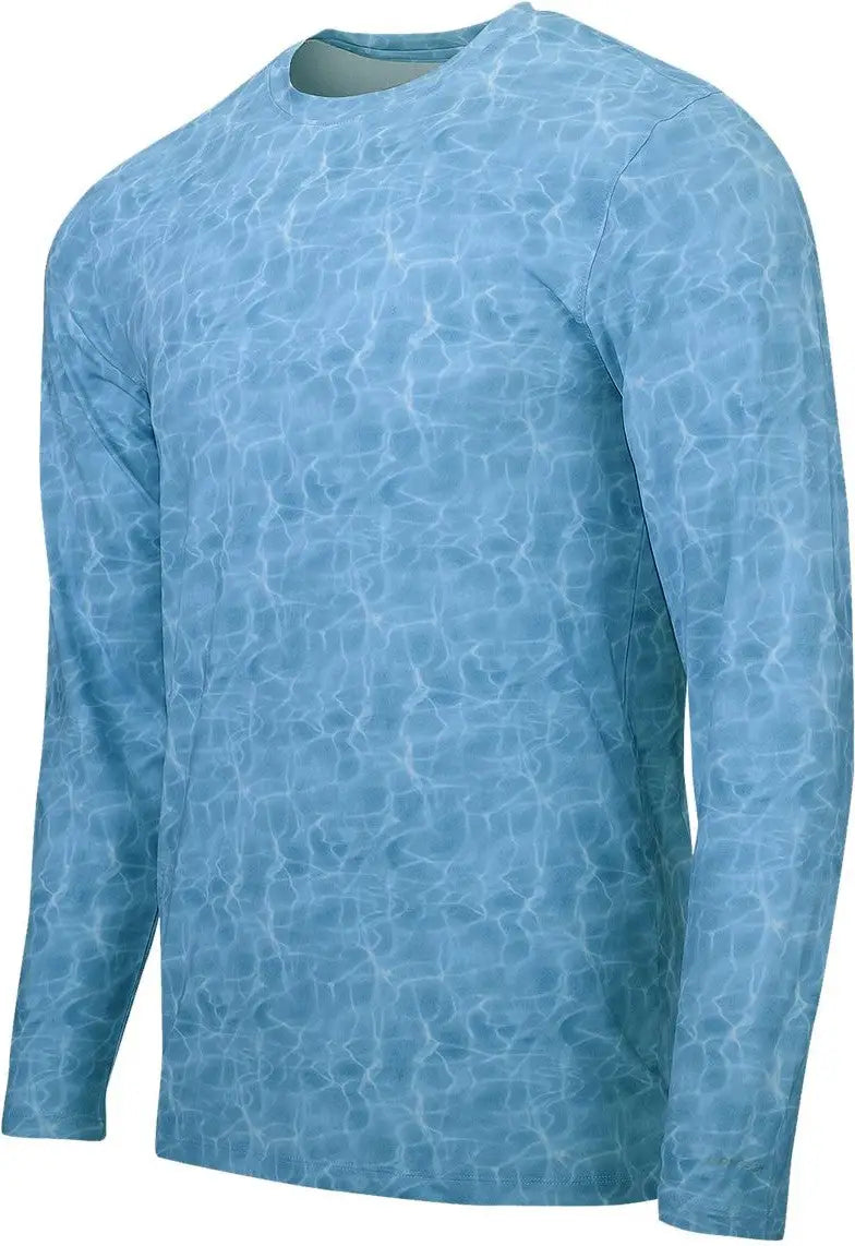 Paragon 230 Belize Sublimated Long Sleeve T-shirt - Caribbean Water - Adult Xs