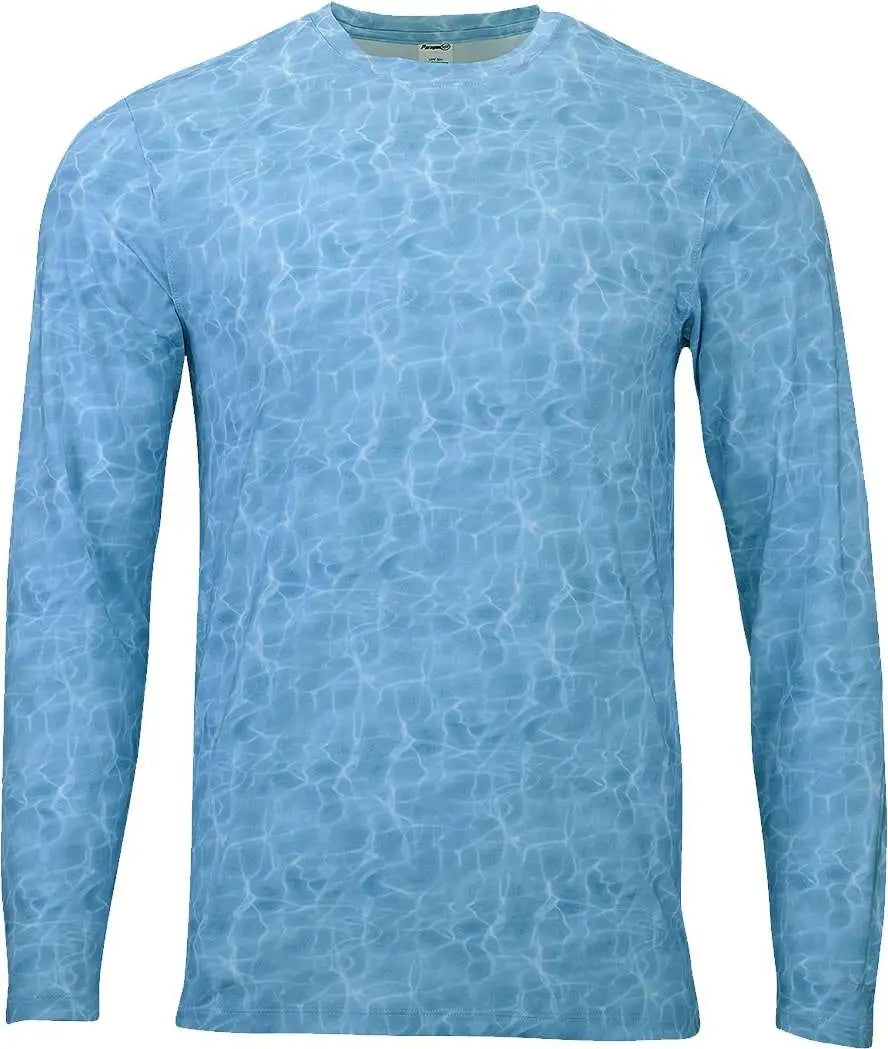 Paragon 230 Belize Sublimated Long Sleeve T-shirt - Caribbean Water - Adult Xs