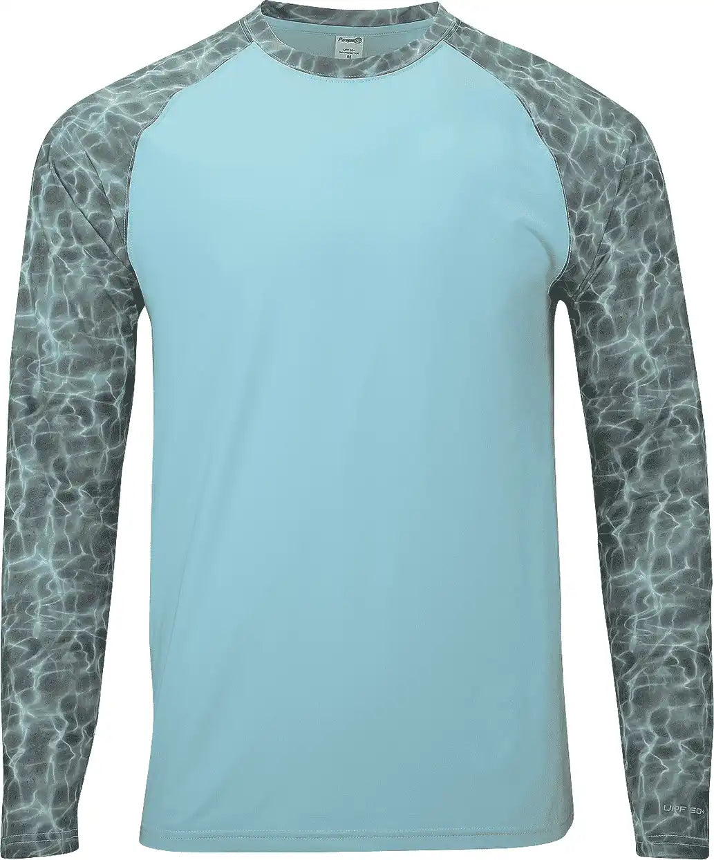 Paragon 231 Panama Adult Long Sleeve Performance Tee Gray Aqua Water