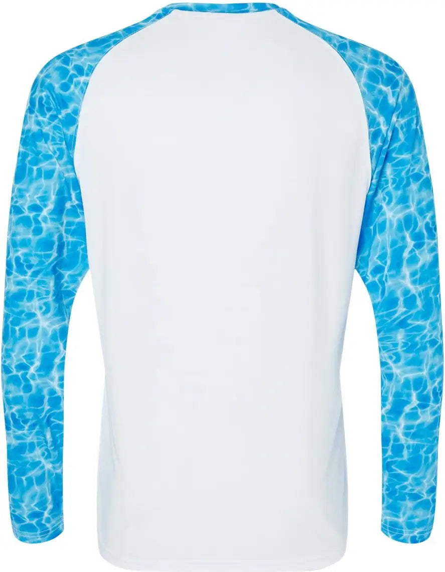 Paragon 231 Panama Colorblocked Long Sleeve T-shirt - Blue Water