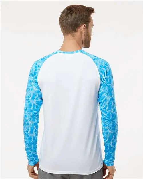 Paragon 231 Panama Colorblocked Long Sleeve T-shirt - Blue Water