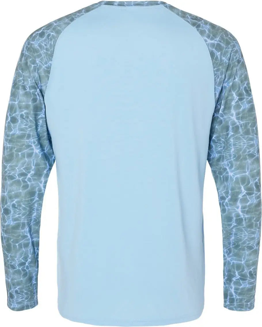 Paragon 231 Panama Colorblocked Long Sleeve T-shirt - Grey Mist Water - Adult Xs