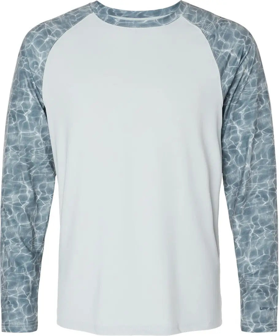 Paragon 231 Panama Colorblocked Long Sleeve T-shirt - Grey Water - Adult Xs