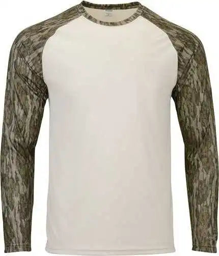 Paragon 236 Jackson Mossy Oak Colorblocked Long Sleeve T-shirt - Bottomland
