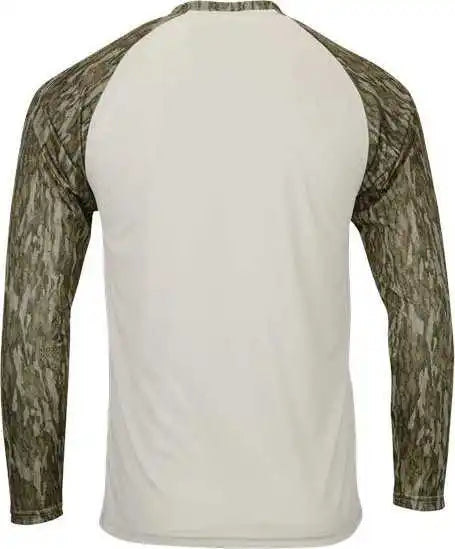 Paragon 236 Jackson Mossy Oak Colorblocked Long Sleeve T-shirt - Bottomland