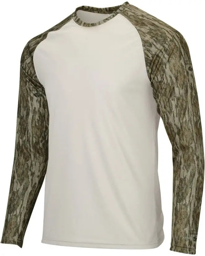 Paragon 236 Jackson Mossy Oak Sublimated Sleeve Tee - Sand Bottomland
