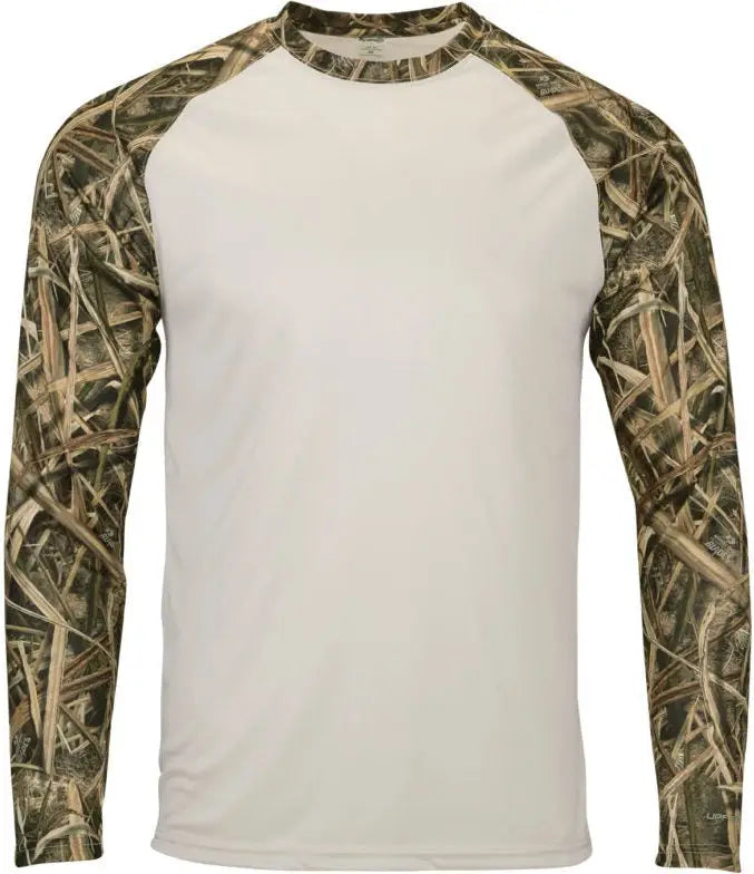 Paragon 236 Jackson Mossy Oak Sublimated Sleeve Tee - Sand Shadow Grass