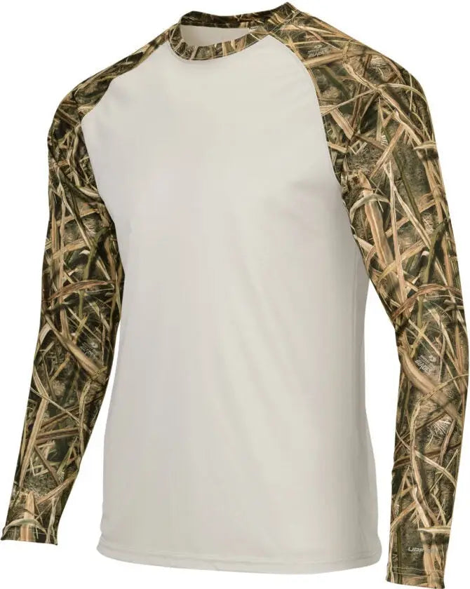 Paragon 236 Jackson Mossy Oak Sublimated Sleeve Tee - Sand Shadow Grass