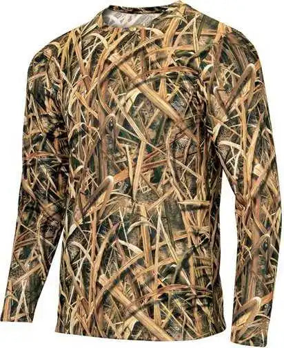 Paragon 237 Oxford Performance Camo Print Long Sleeve T-shirt - Shadow Grass