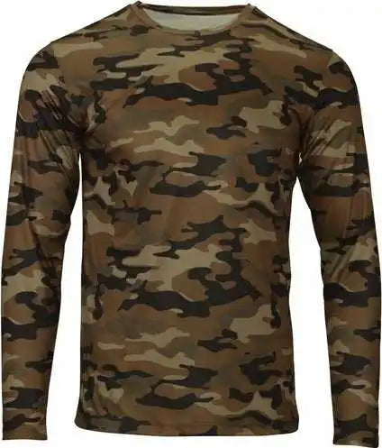 Paragon 238 Woodland Performance Long Sleeve T-shirt - Coyote Camo