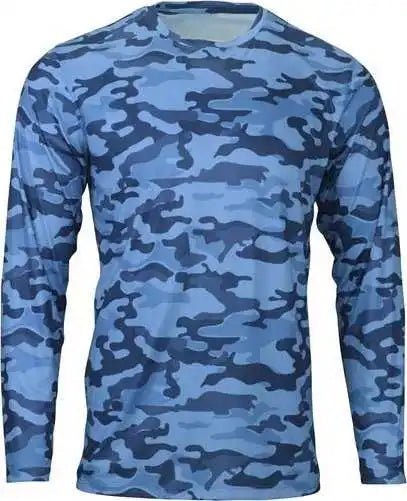 Paragon 238 Woodland Performance Long Sleeve T-shirt - Sky Camo