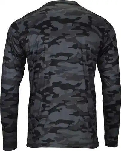 Paragon 238 Woodland Performance Long Sleeve T-shirt - Smoke Camo