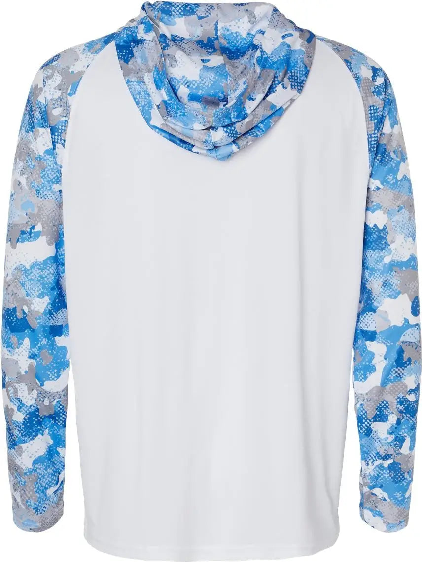 Paragon 240 Tortuga Extreme Performance Hooded T-shirt - White Blue Mist Camo