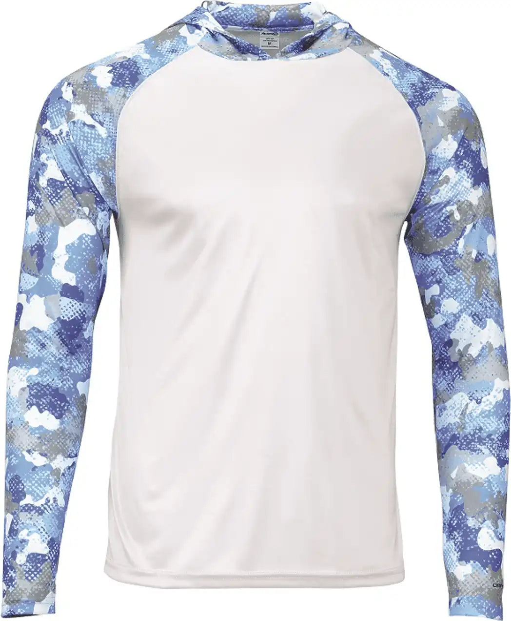 Paragon 240 Tortuga Extreme Performance Hooded T-shirt - White Blue Mist Camo