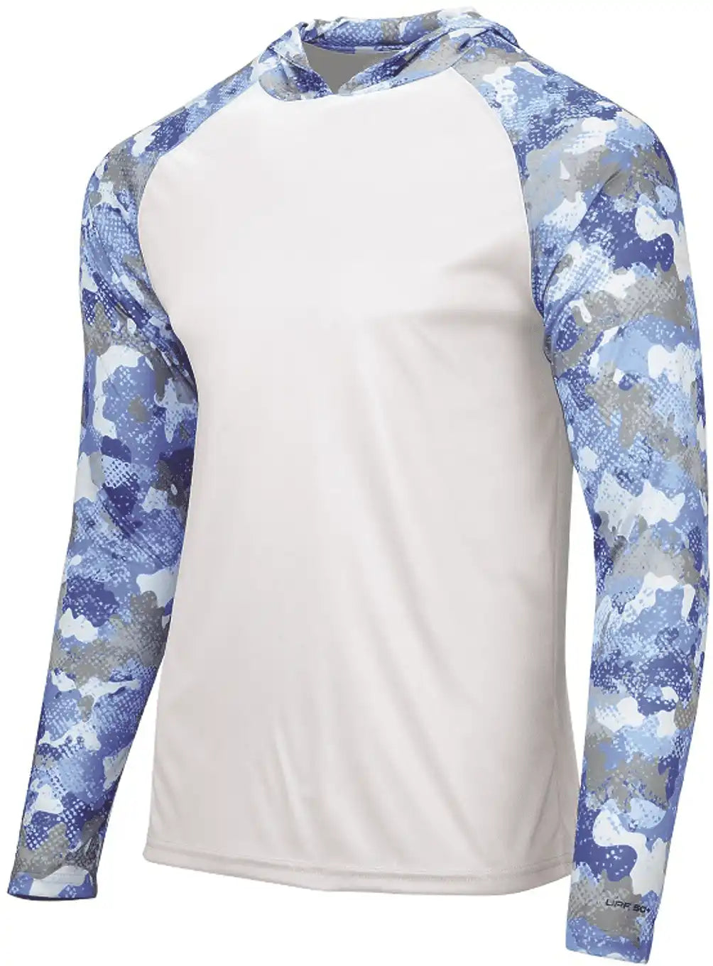 Paragon 240 Tortuga Extreme Performance Hooded T-shirt - White Blue Mist Camo