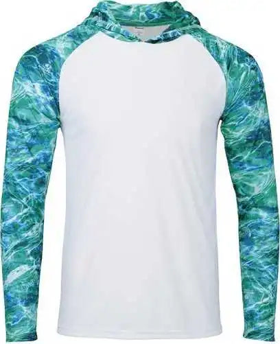 Paragon 241 Biloxi Performance Colorblocked Hoodie - Seafoam