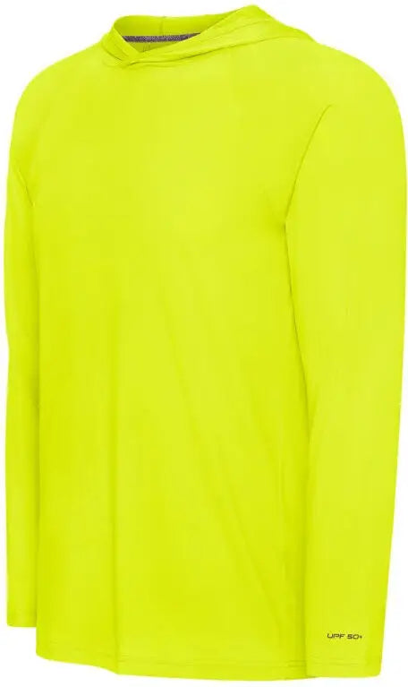 Paragon 254 Siesta Long Sleeve Hooded Tee - Safety Green