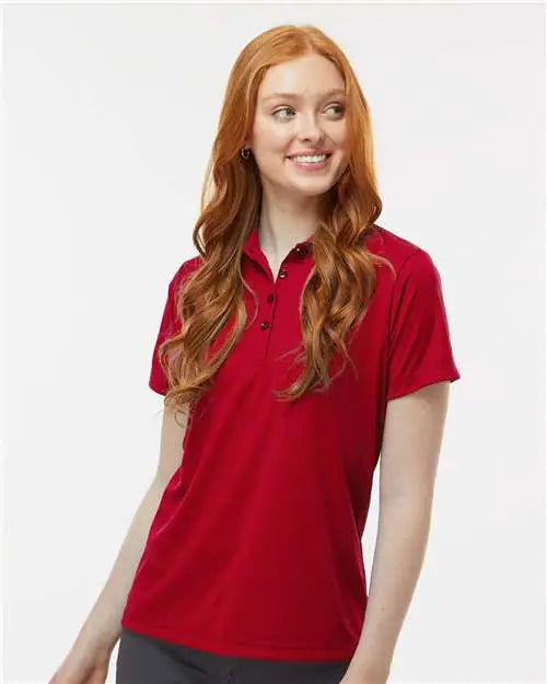 Paragon 504 Women’s Sebring Performance Polo - Deep Red