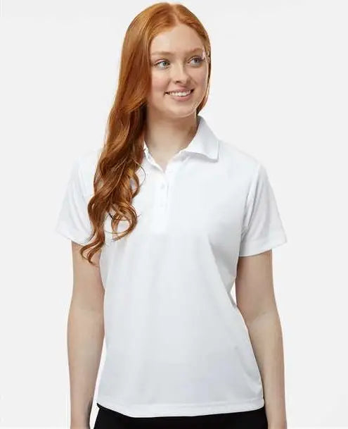 Paragon 504 Women’s Sebring Performance Polo - White