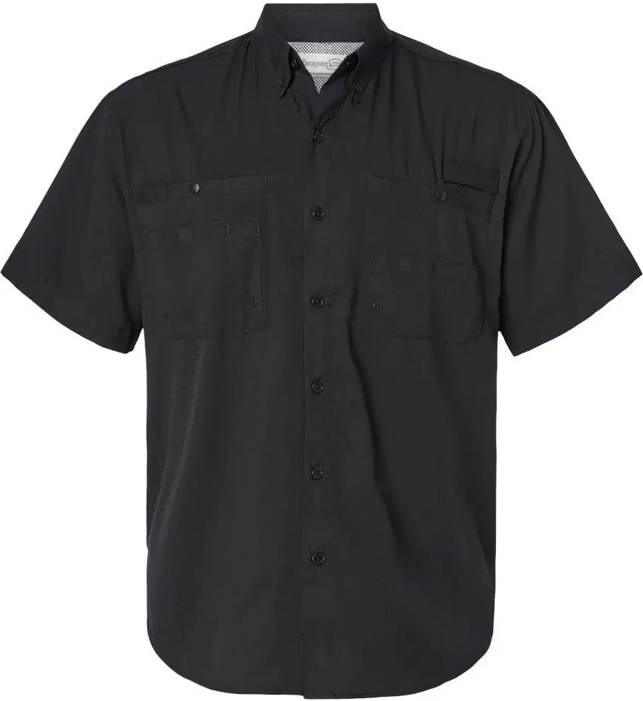 Paragon 700 Hatteras Performance Short Sleeve Fishing Shirt - Black - Adult s