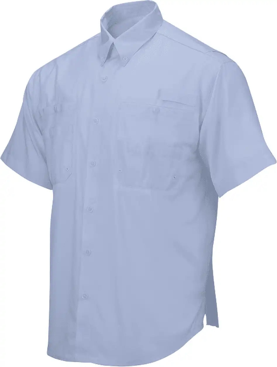Paragon 700 Hatteras Performance Short Sleeve Fishing Shirt - Blue Mist