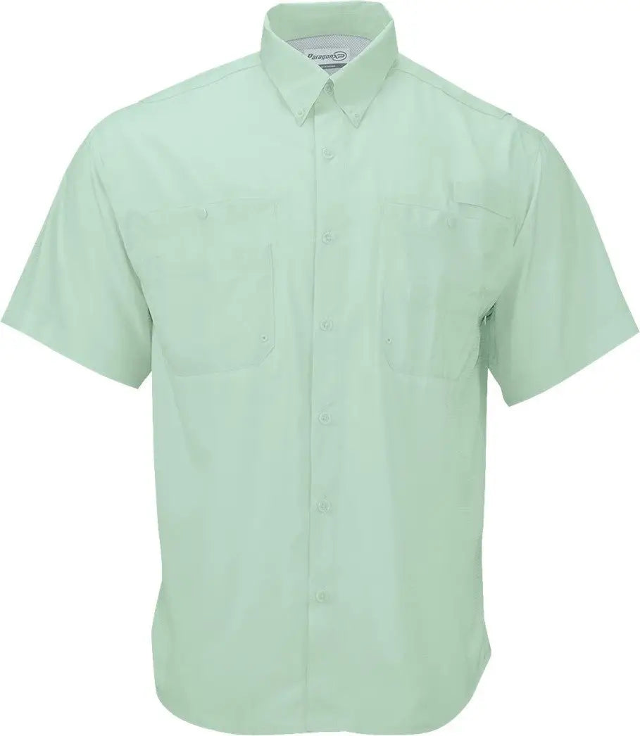 Paragon 700 Hatteras Performance Short Sleeve Fishing Shirt - Mint Green - Adult s
