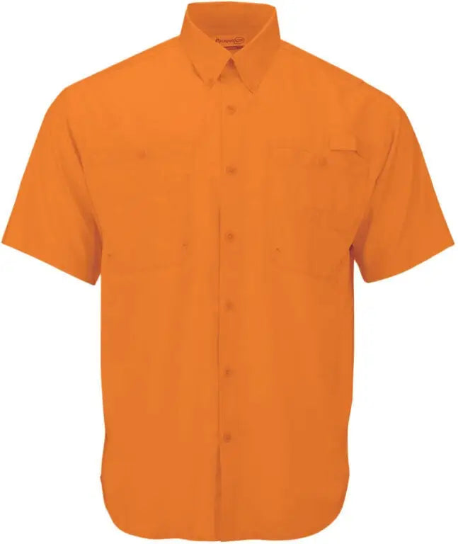 Paragon 700 Hatteras Performance Short Sleeve Fishing Shirt - Neon Orange