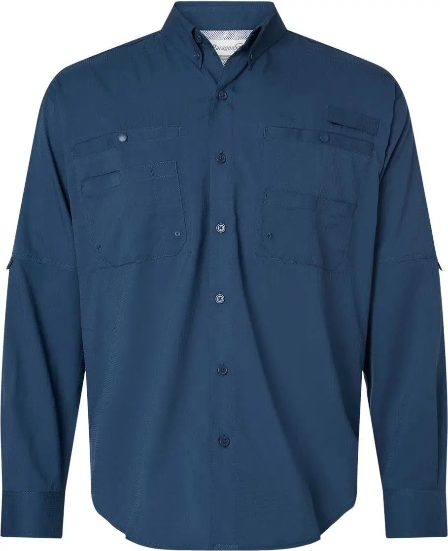Paragon 702 Kitty Hawk Performance Long Sleeve Fishing Shirt - Navy - Adult s
