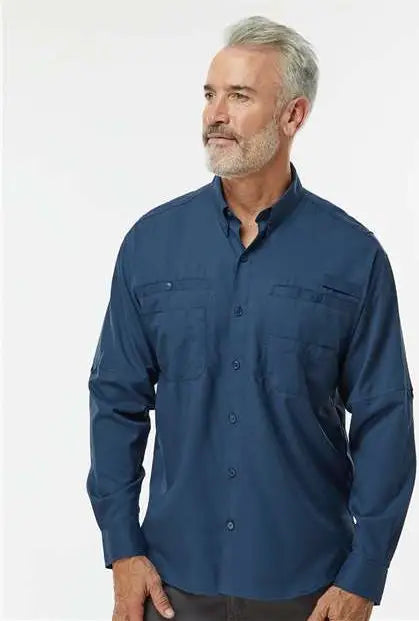 Paragon 702 Kitty Hawk Performance Long Sleeve Fishing Shirt - Navy