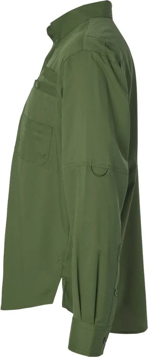 Paragon 702 Kitty Hawk Performance Long Sleeve Fishing Shirt - Olive Green