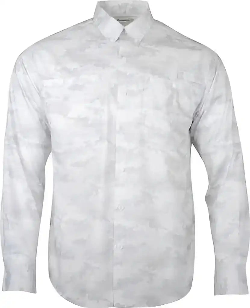 Paragon 709 Buxton Sublimated Long Sleeve Fishing Shirt White