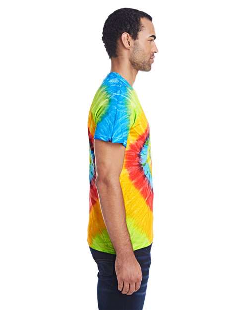 Pastel Neon Multi-Color Tie-Dyed T-Shirt - CD1000