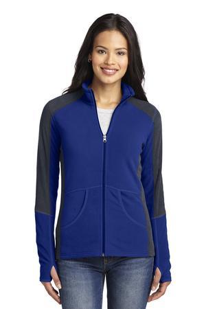 Pat Blu/Bat Gy Port Authority Women's Colorblock Microfleece Jacket. L230