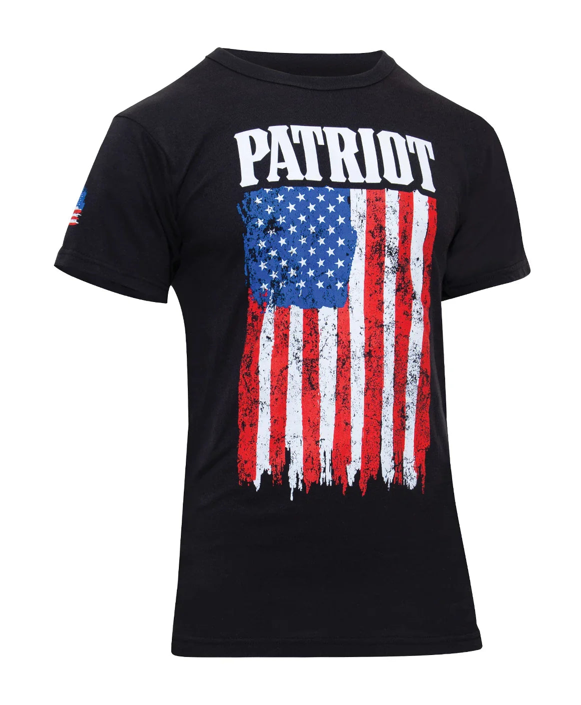 Patriot us Flag T-shirt - Black