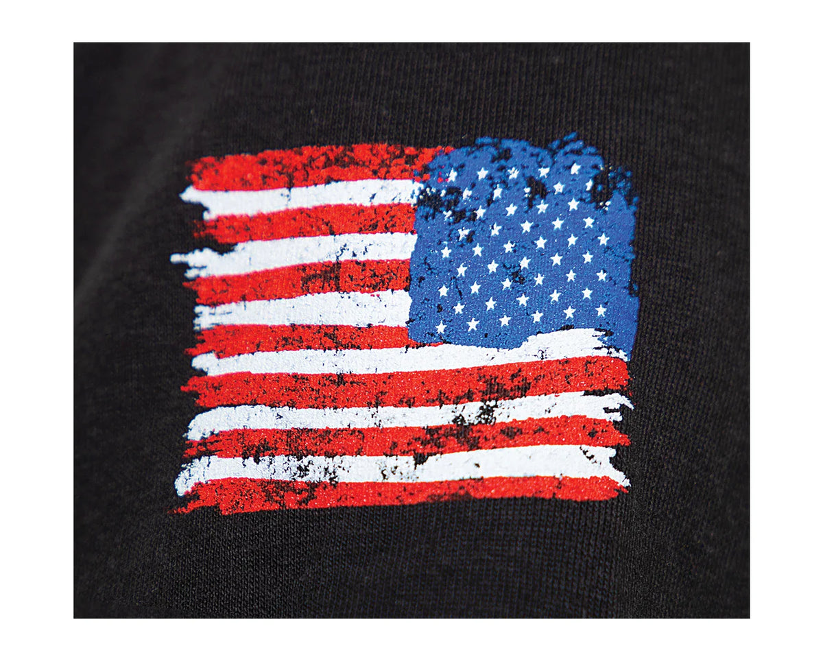Patriot us Flag T-shirt - Black