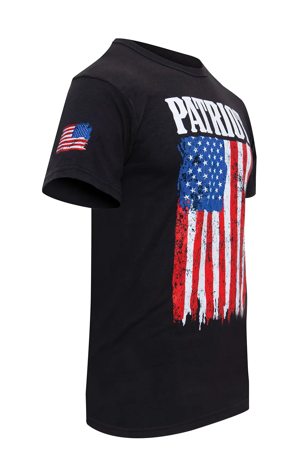 Patriot us Flag T-shirt - Black
