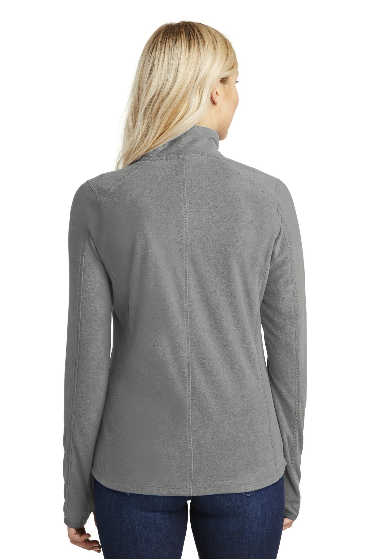 Pearl Grey Port Authority Women's Microfleece 1/2-Zip Pullover. L224