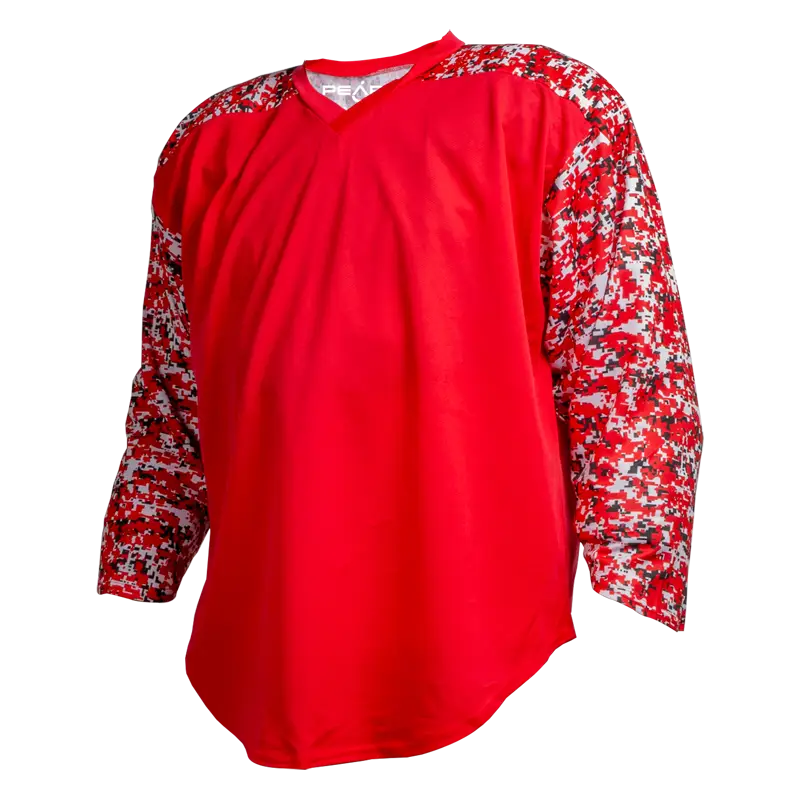 Pearsox Air Mesh Hockey Jersey Camo - Scarlet