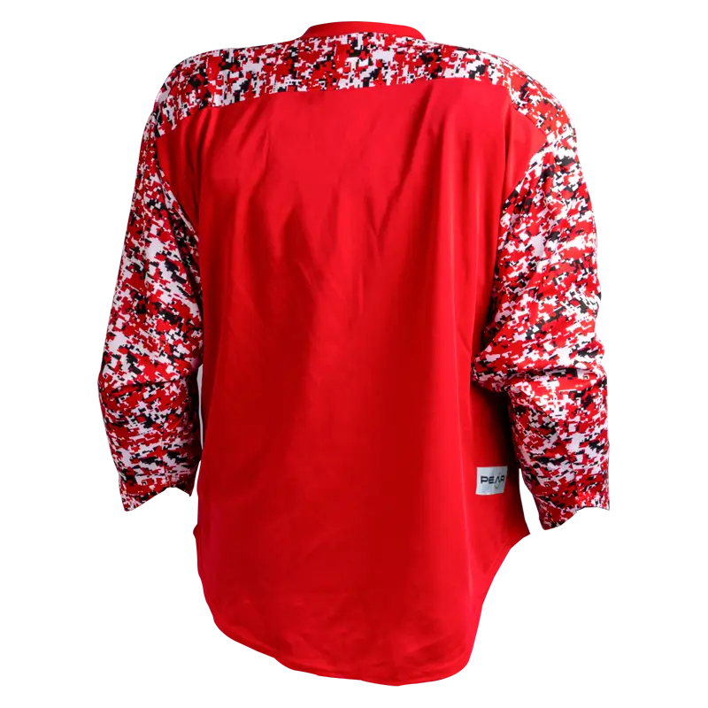 Pearsox Air Mesh Hockey Jersey Camo - Scarlet