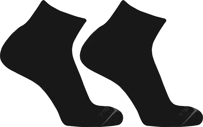 Pearsox All Terrain Quarter Socks - Black