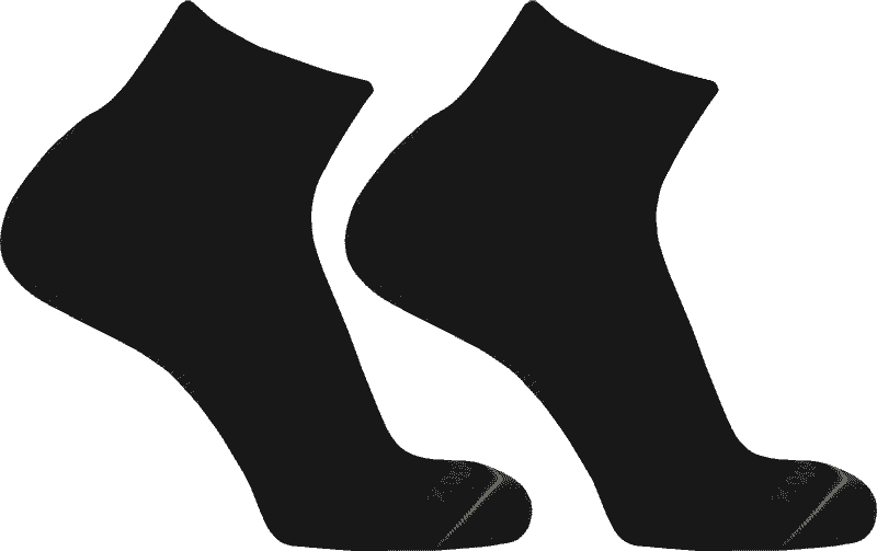 Pearsox All Terrain Series Quarter Socks - Black