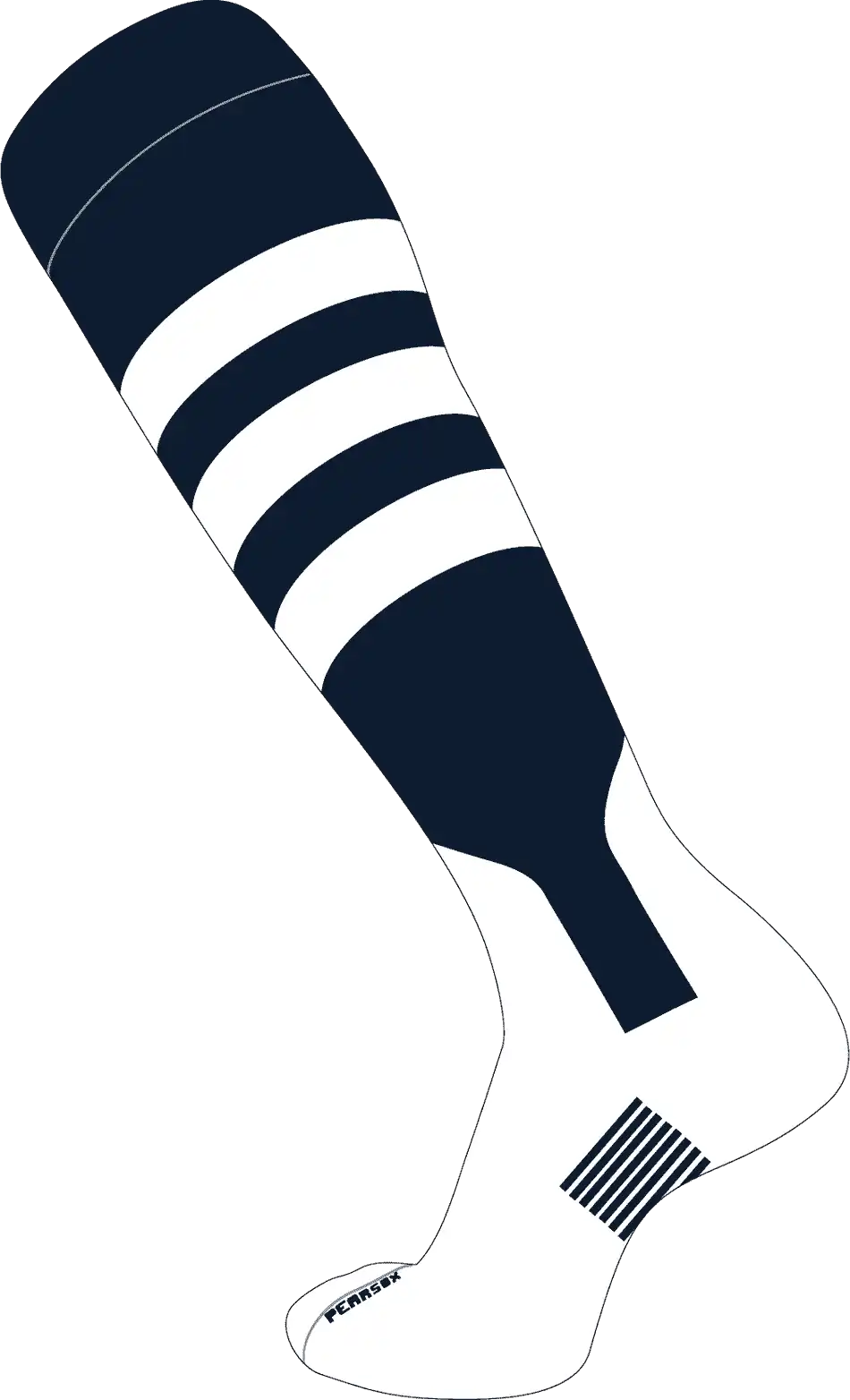 Pearsox Double Play Knee Hight Socks - Navy White