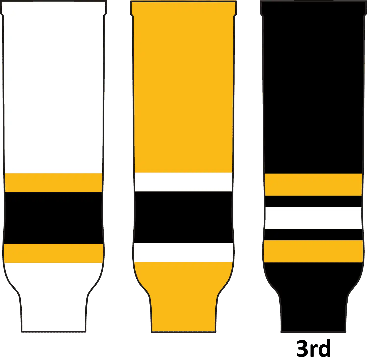 Pearsox Pro Weight Nhl Team Hockey Socks - Boston Gold